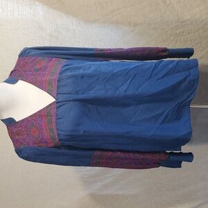 Petticoat Alley Silk Paisley Blouse SZ MD